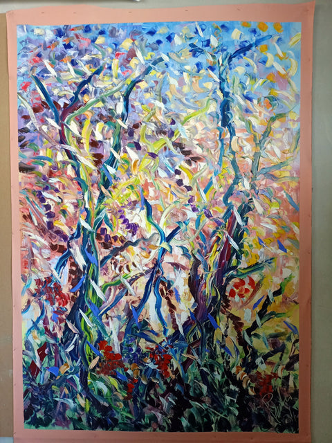 Luce e Cespugli – additional detail of the original artwork by Antonino Puliafico