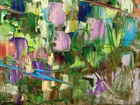 Terre Riflesse – close view of colour transitions and material texture by Antonino Puliafico