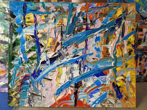 Fluido Azzurro – additional detail of the original artwork by Antonino Puliafico