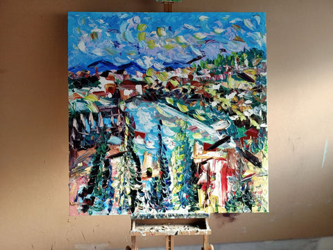 Vista Ruscello – artwork detail showing surface depth and gesture by Antonino Puliafico