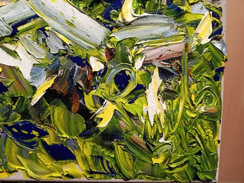 Ultimo Scoglio – detail of layered surface and expressive marks by Antonino Puliafico