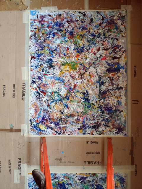 Galassie Profonde – artwork detail showing surface depth and gesture by Antonino Puliafico