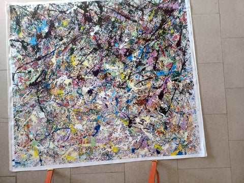 Echi di Stelle Lontane – close-up detail of texture and colour by Antonino Puliafico