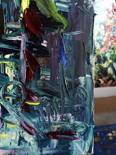 Scintille nella Nebbia – close-up detail 6 of texture and colour by Antonino Puliafico