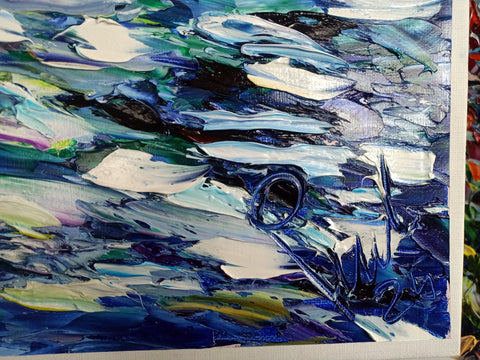 Guardare il Mare – close-up detail 3 of texture and colour by Antonino Puliafico