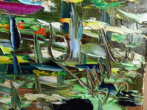 Salici Riflessi – close-up detail 4 of texture and colour by Antonino Puliafico