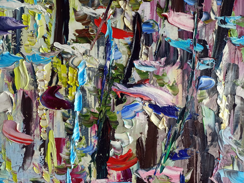 Respiro del Tempo – detail view 2 of the original painting by Antonino Puliafico