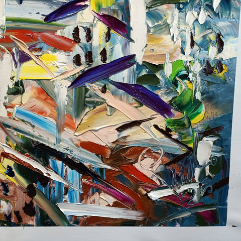 Oltre i Tetti – detail view 4 of the original painting by Antonino Puliafico