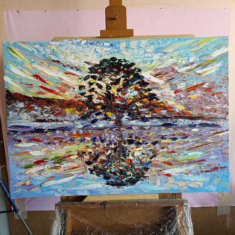 Specchio al tramonto