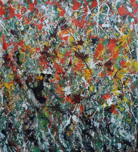 Intrecci – original enamel painting by Antonino Puliafico