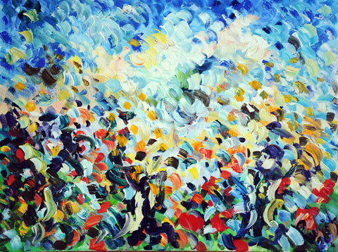 Lucciole – original acrylic painting by Antonino Puliafico