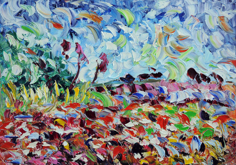 Luci nel Prato – original oil painting by Antonino Puliafico