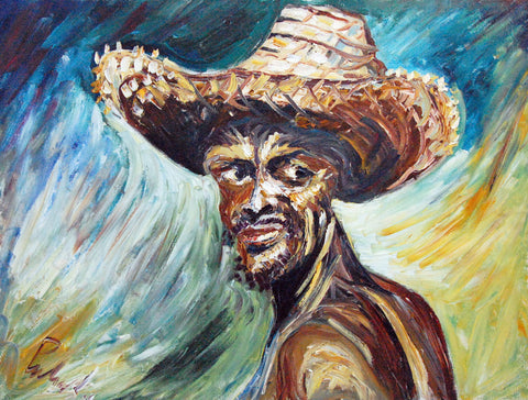 Messicano – original oil painting by Antonino Puliafico