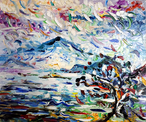 Monte Velato – original oil painting by Antonino Puliafico