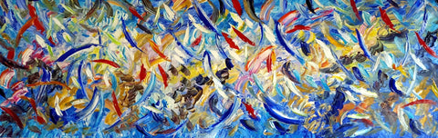 Musica Oltremare – original acrylic painting by Antonino Puliafico