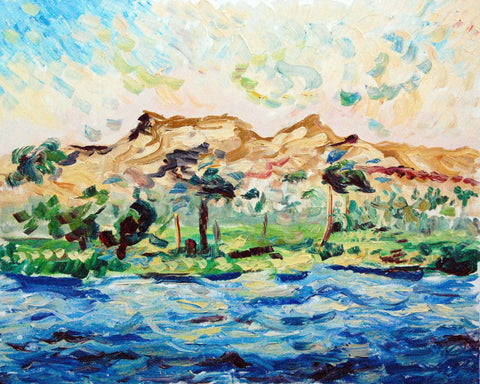 Nilo – original oil painting by Antonino Puliafico
