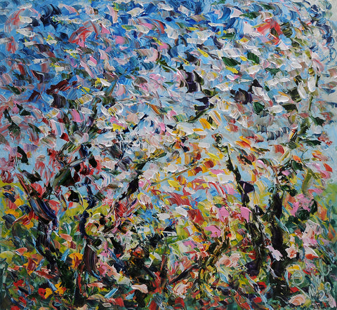 Nel Giardino – original acrylic painting by Antonino Puliafico