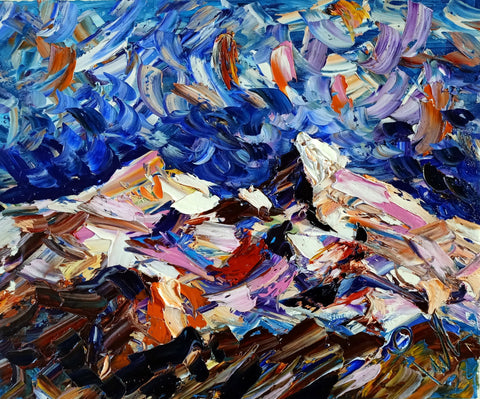 Neve Bollente – original oil artwork by Antonino Puliafico