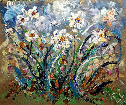 Petali di Luce – original acrylic painting by Antonino Puliafico