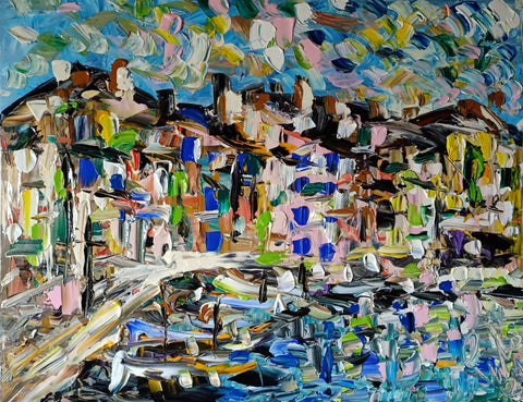 Piccola Baia – original acrylic painting by Antonino Puliafico