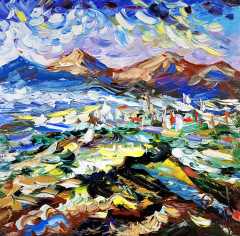 Prati Colorati – original oil painting by Antonino Puliafico