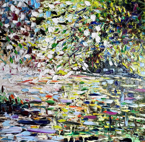 Salici Riflessi – original oil painting by Antonino Puliafico