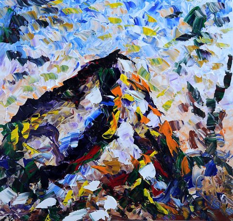 Stone – original acrylic painting by Antonino Puliafico