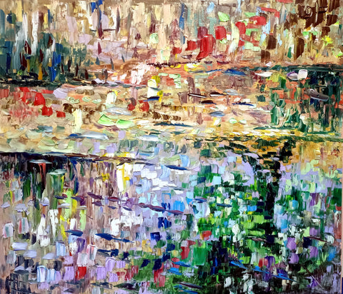 Terre Riflesse – original oil on canvas artwork by Antonino Puliafico