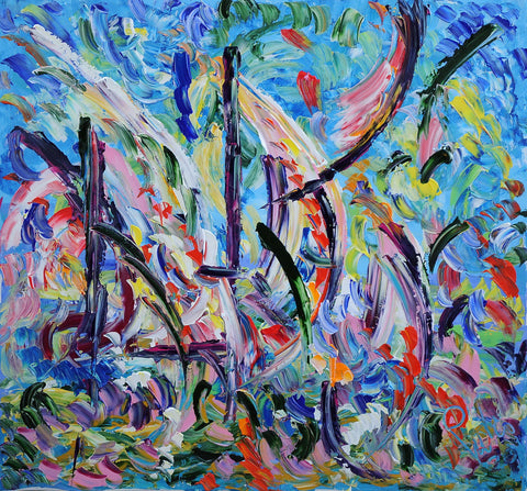 Vele – original acrylic painting by Antonino Puliafico
