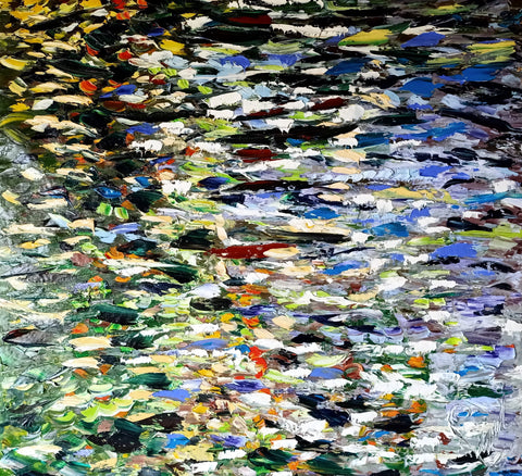 Verdi Riflessi - original oil on canvas by Antonino Puliafico