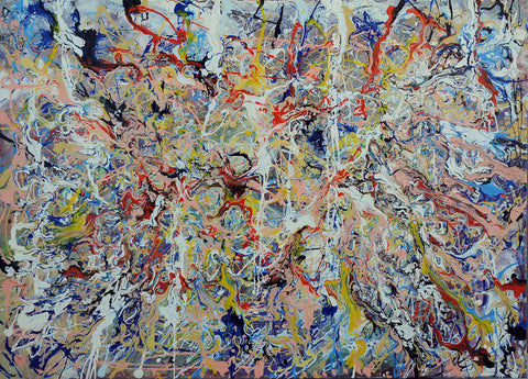 Brusio di Voci – original enamel painting by Antonino Puliafico