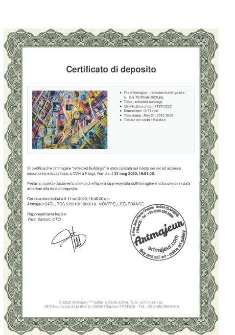 Reflected Buildings – full artwork view by Antonino Puliafico