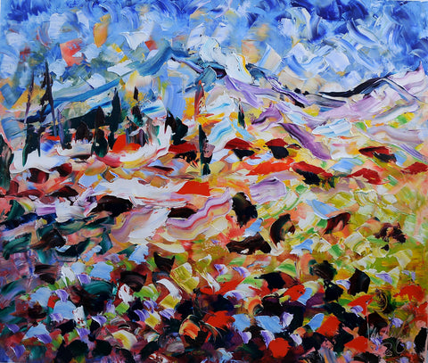 Riflessi nel Prato – original oil painting by Antonino Puliafico