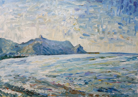 Tindari Azzurro – original oil painting by Antonino Puliafico