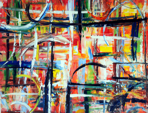 Al Mercato delle Spezie – original acrylic painting by Antonino Puliafico