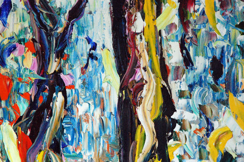 Riflessi Lacustri – artwork detail showing surface depth and gesture by Antonino Puliafico