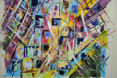 Reflected Buildings – additional view of the original artwork by Antonino Puliafico