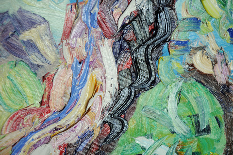 La Coppia di Ulivi – close-up detail of texture and colour by Antonino Puliafico