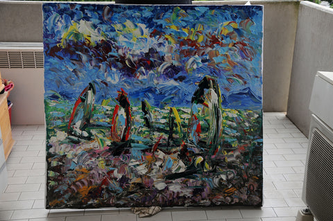 Windsurf – expressive surface and gesture detail by Antonino Puliafico