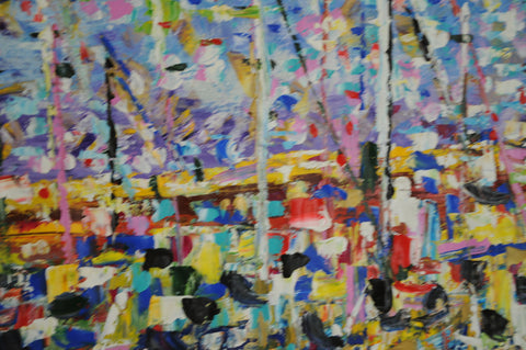 Porto in Estate – additional view of the original artwork by Antonino Puliafico