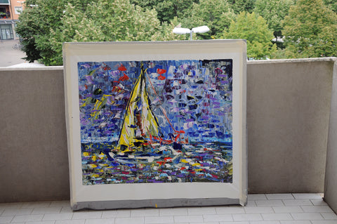 Riflessi di Vela – close-up detail of texture and colour by Antonino Puliafico