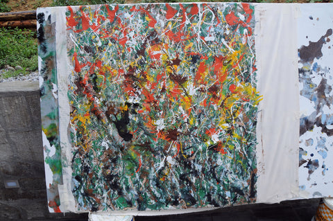Intrecci – close-up detail of texture and colour by Antonino Puliafico