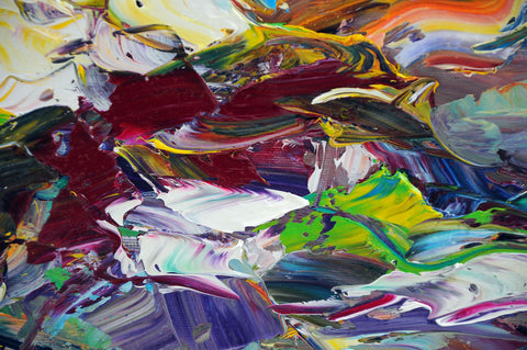 Foglie di Mare – expressive surface and gesture detail by Antonino Puliafico