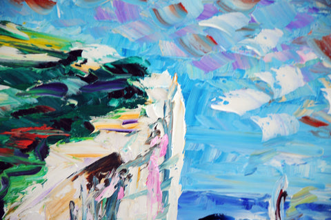 Scoglio e Faro – additional view of the original artwork by Antonino Puliafico