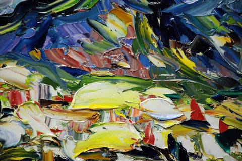 Riflesso Giallo – expressive surface and gesture detail by Antonino Puliafico