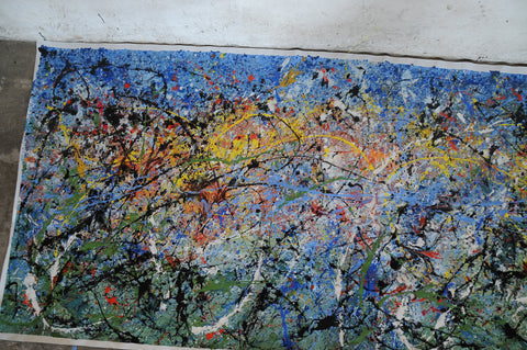 Onde al Tramonto – expressive surface and gesture detail by Antonino Puliafico