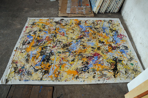 Gocce di Pioggia – close-up detail of texture and colour by Antonino Puliafico