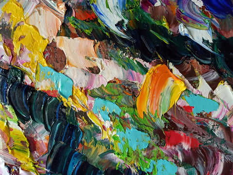 Monte di Fuoco – expressive surface and gesture detail by Antonino Puliafico
