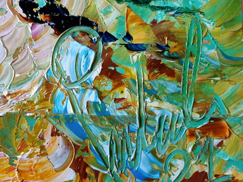 Dervisci Rotanti – detail view 3 of the original painting by Antonino Puliafico