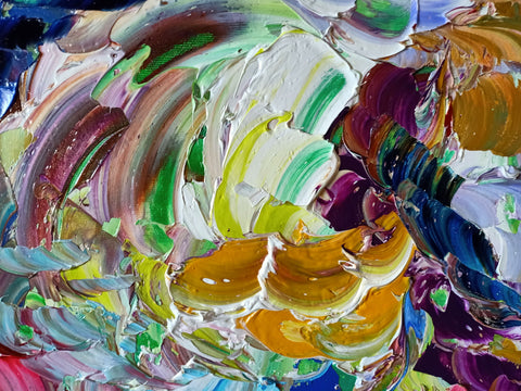 Dervisci Rotanti – detail view 5 of the original painting by Antonino Puliafico